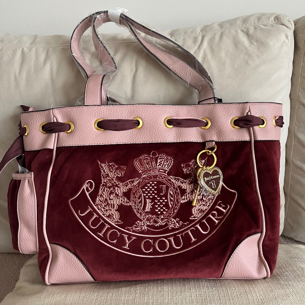 Juicy Couture daydreamer Scottie dog twig dogs juicy UK 2000s style pink burgund